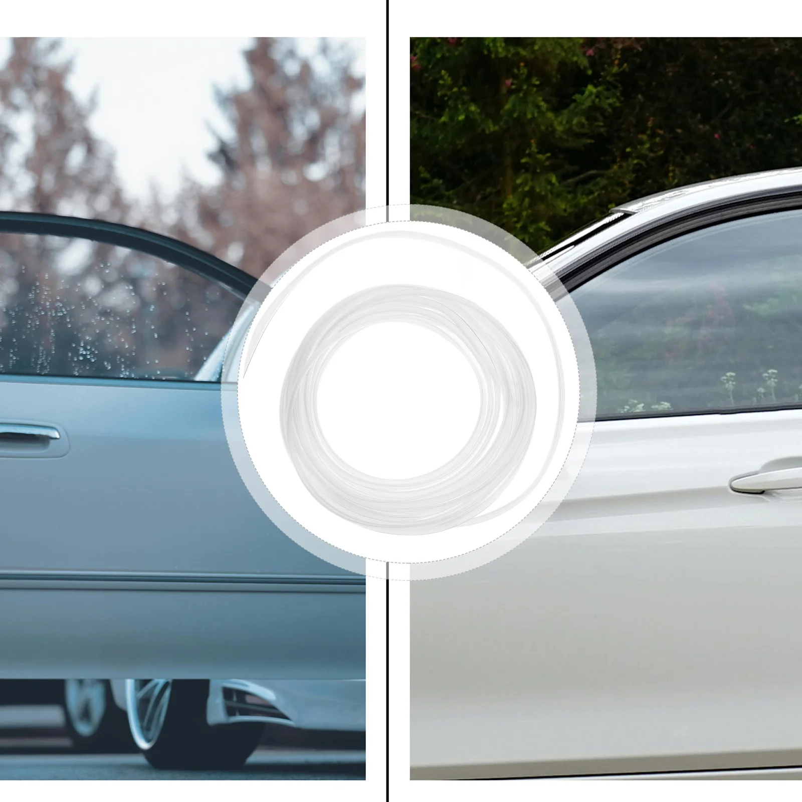 6M Anti scratch Car Door Guards Security Sills Protector Cover PVC Heat Resistant Slim Design Easy Install Door Accessory