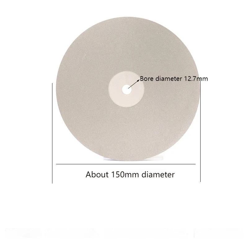 6-Inch 150MM Diamond Grinding Wheel for Jade Jadeite  Agate Glass Seals Abrasive Disc for Sharpening & Polishing Tools