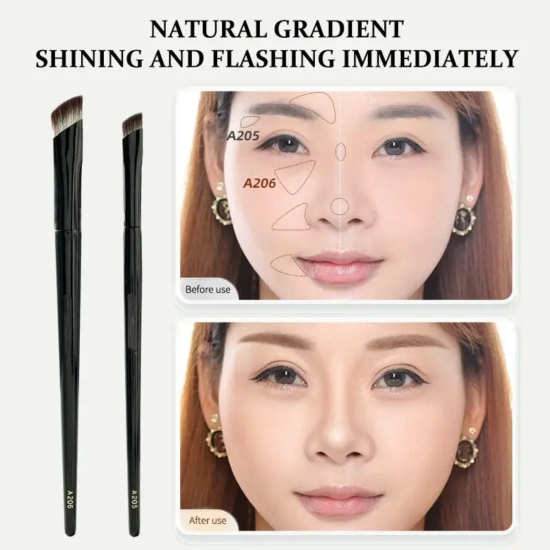 Professional Foundation Brush Triangular Brush Head Liquid Foundation Shadow Concealer Brush Women Face Base Makeup Beauty Tools