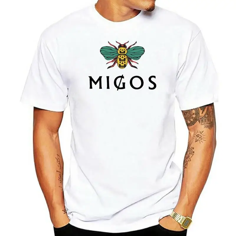 Migos Bug  T Shirt [ Offset Quavo Takeoff Drake Bad and Boujee Culture] Summer Short Sleeves Cotton T-Shirt Fashion