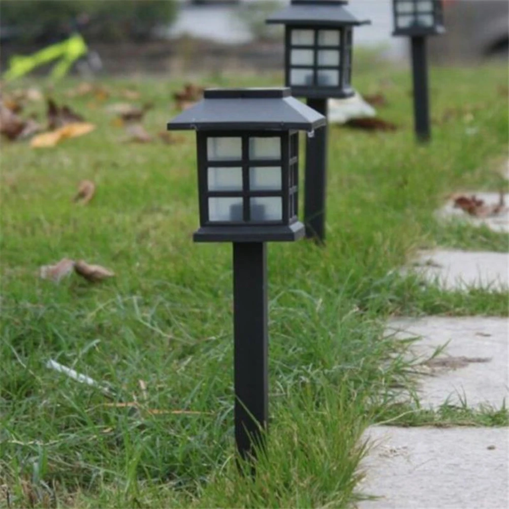 5 Pcs Floor Lamp Outdoor Solar Path Lights Pathway Garden Backyard Walkway for Rainproof Lighting Powered