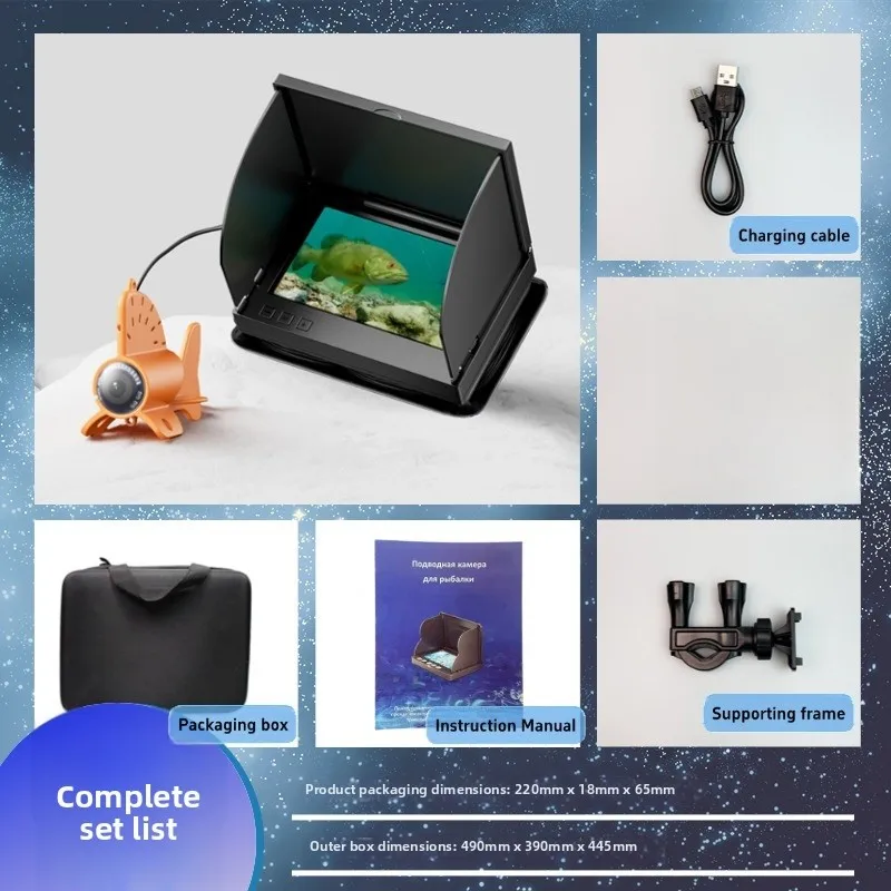 For Deep Sea Exploration Ice Fishing Camera For Effective Night Fishing Black Underwater Fish Detection Device