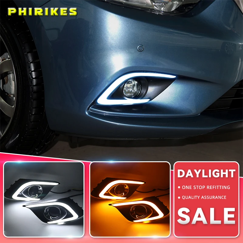 

2pcs Car LED Daytime Running Lights DRL /Turn Signal Lamp For Toyota Levin 2014-2016
