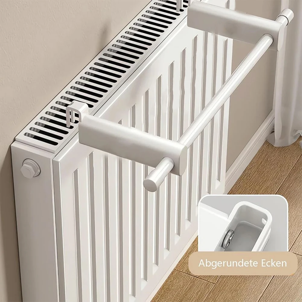 

Compact Towel Rack Heating Towel Holder High Temperature Resistance Towel Rack For Radiator Use Size 30cm In Total Length
