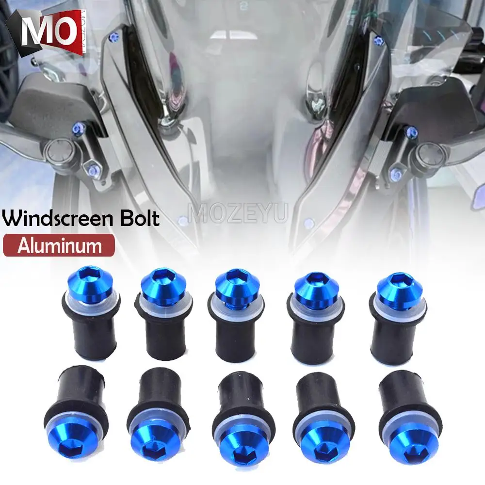 M5 Windscreen Windshield Bolts Screw For Yamaha FZ1 FZS1000 Fazer FZ6R FZ6 FZ8 N/S Fazer FZ16 FJR 1300 TDM 900 TRACER 900 FJ-09