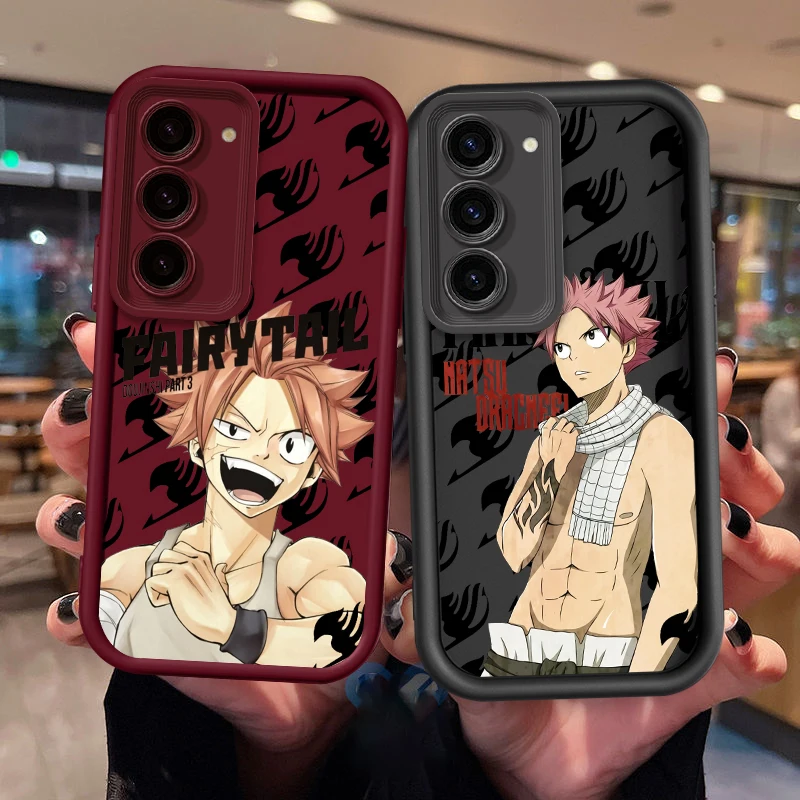 F-Fairy T-Tail N-Natsu D-Dragneel For Samsung Note 20 S24 S23 S22 S21 S20 Ultra Plus FE A25 A23 A22 A15 A31 5G Eye Ladder Funda