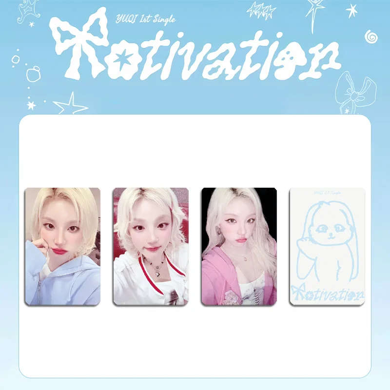 KPOP I-DLE YUQI Solo2 álbum de motivación 3 unids/set sesión fotográfica doble cara impresión HD GIGI LOMO tarjeta YUQI colección de regalos para seguidores