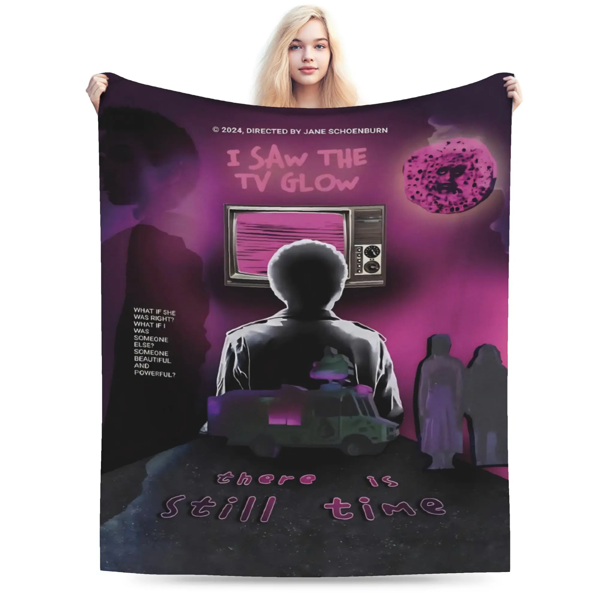 I Saw The TV Glow  Accessories Blanket Lightweight Thin Flannel  Throw Blankets Comfortable Plush Thin Quilt
