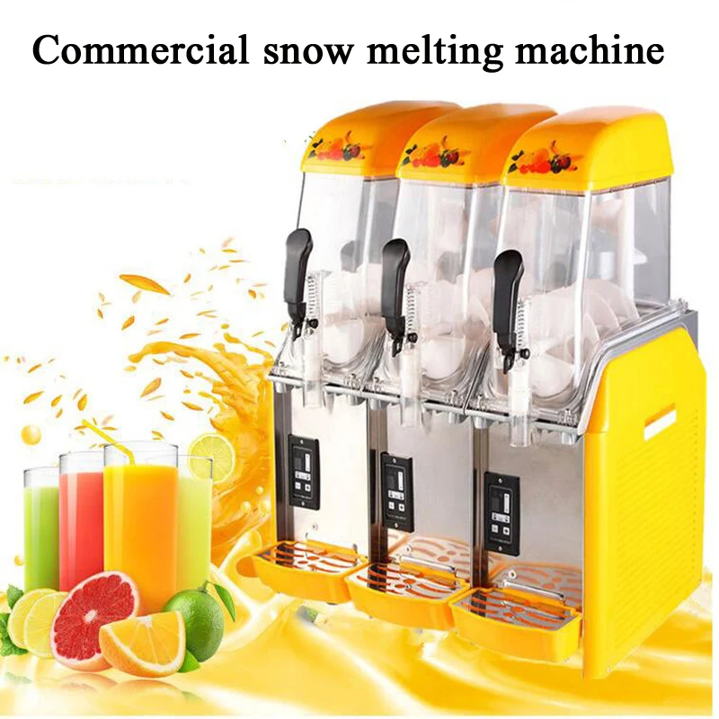 PBOBP Slush Machine / Three Barrels Of Snow Mud Machine / Cold Drink Machine / Sand Granite Machine / Sand Ice Machine