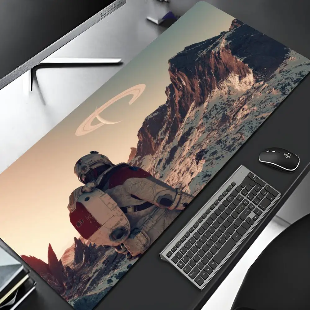 S-StarfieldS Mouse Pad Gaming Locking Edge Big Computer Gamer Large Rubber Art Mousepad Laptop Anime Desk Mat
