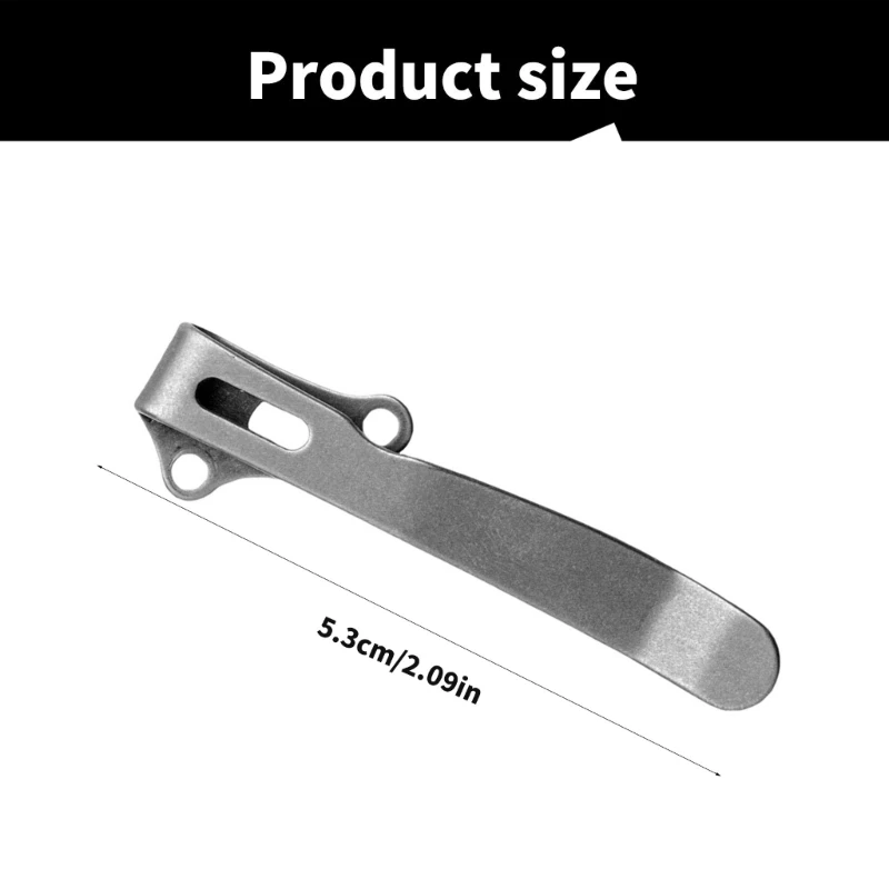 Cutter Back Clip Metal Pockets Cutter Clip Deep Carry Clamp Folding Pockets Cutter Accessories For Demko Drop Shipping