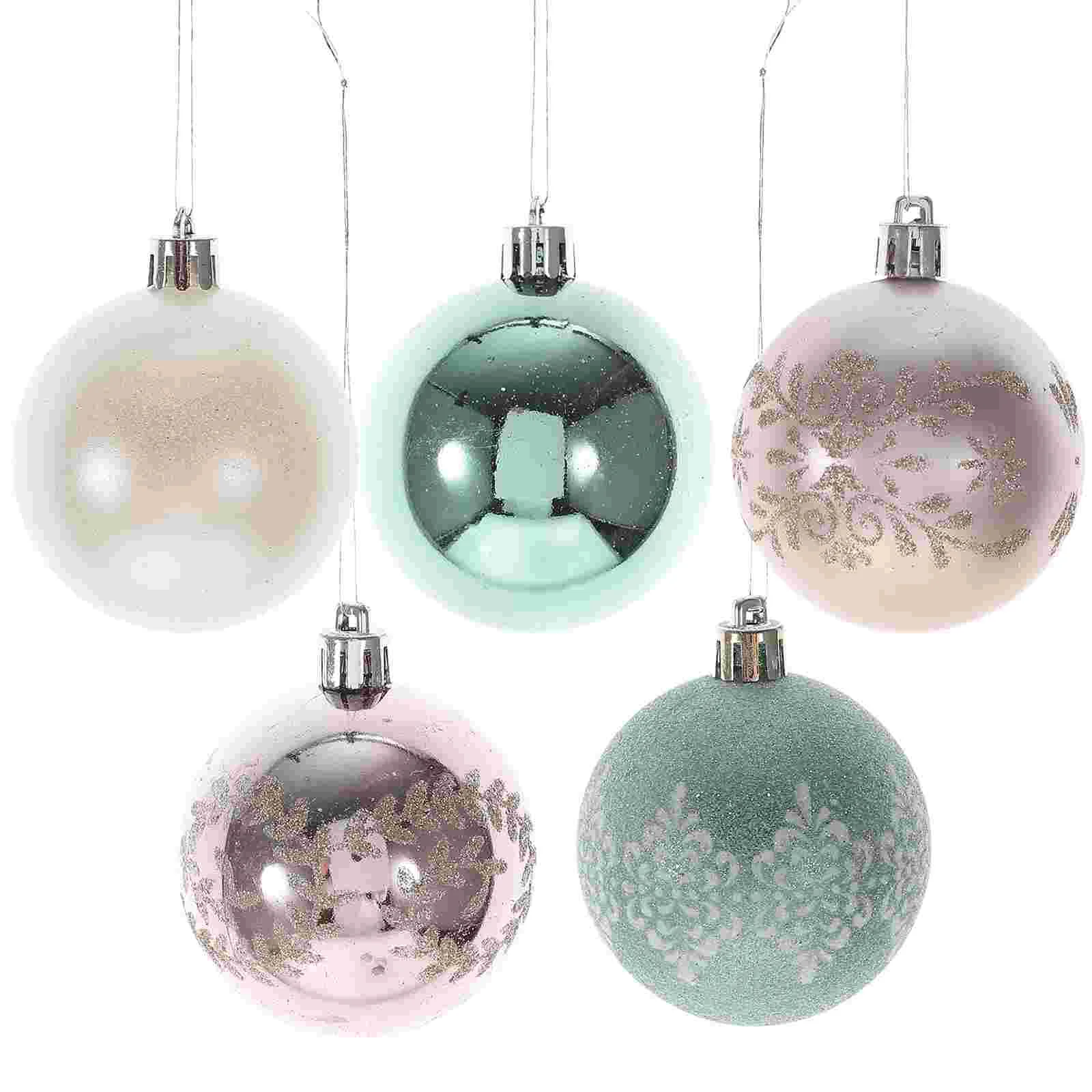 

30 Pcs Colored Balls Lob Christmas Decoration Tree Decorations 6cm Plastic Hanging Baubles Xmas