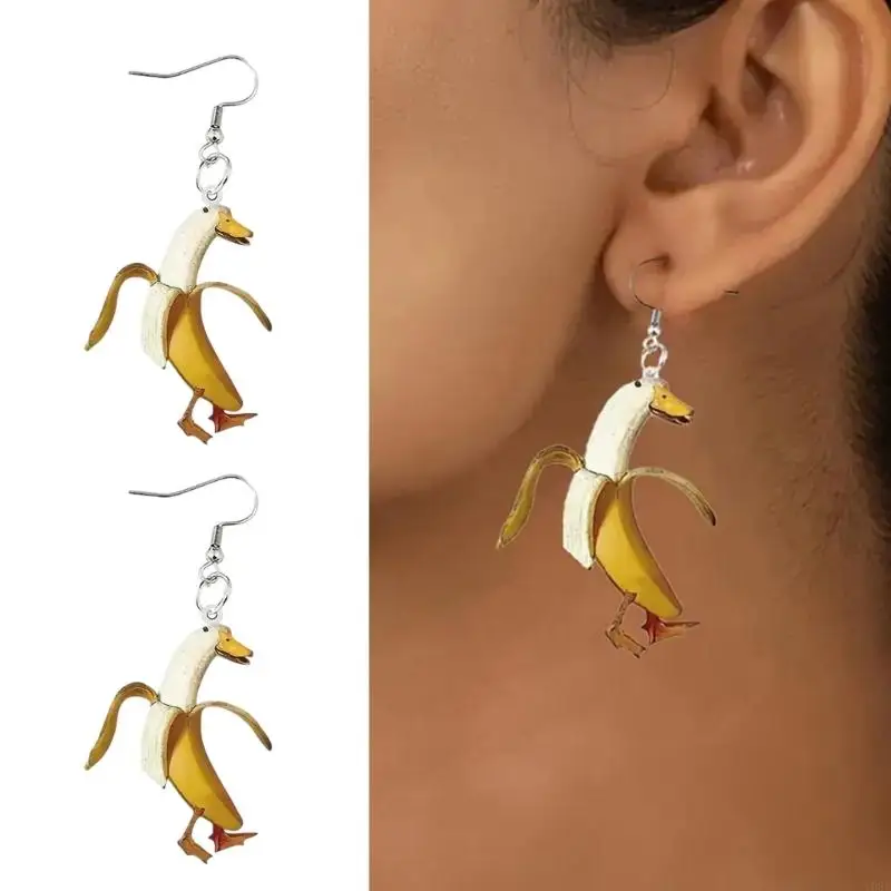 Duck Banana Earring… - image