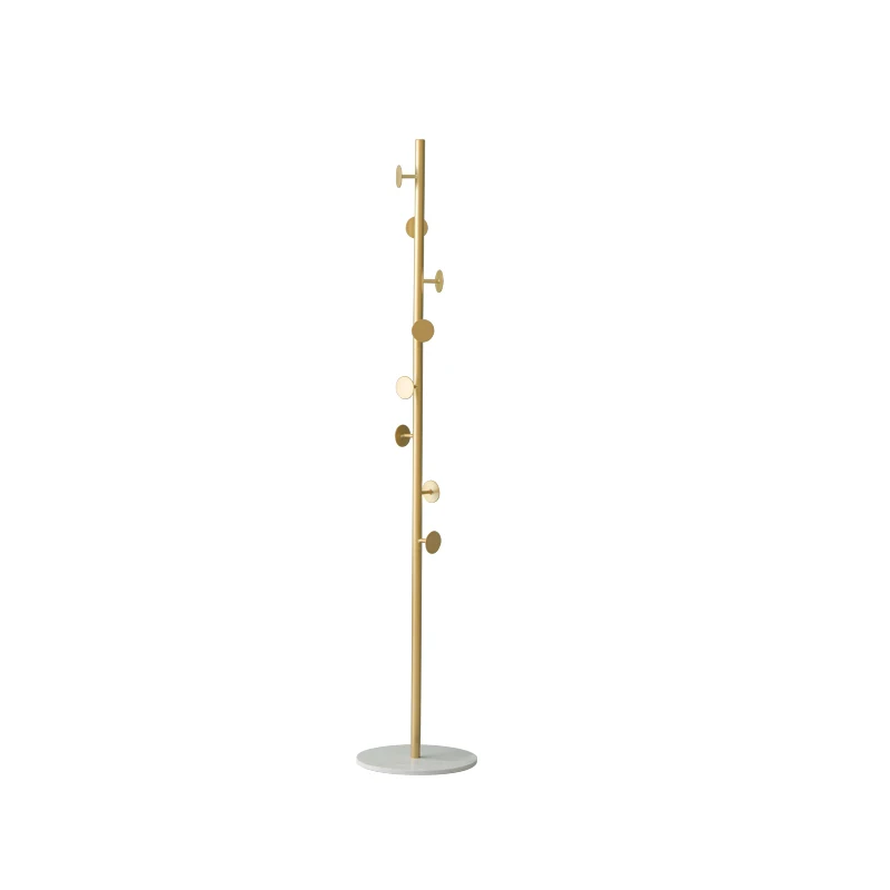 

Nordic hanger floor-to-ceiling bedroom clothes rack home modern simple metal marble coat rack