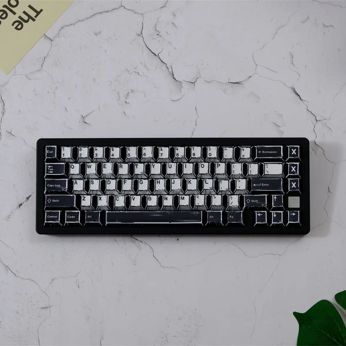 コミックブラックホワイトキーキャップチェリー PBT キーキャップ F75 K500 メカニカルキーボードゲーミング MX スイッチキーボードクラシックカスタムキーキャップ