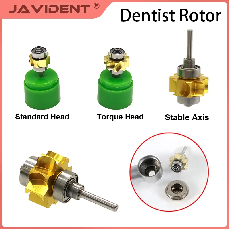 1Pcs Dental High-Speed Handpiece Accessories: Needle Insertion/Removal Mechanism; Ceramic Bearing Turbine Materials