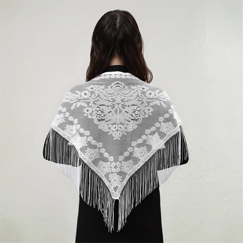 Hollowout Flower Pattern Shawl Shaw
