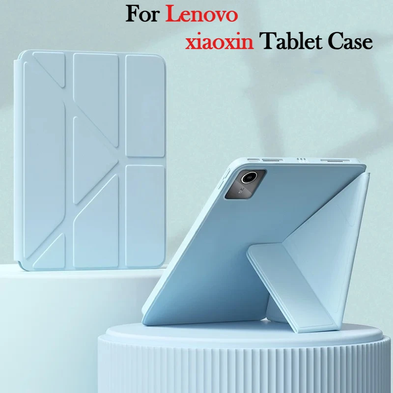

Multi-folding Cover For XiaoxinPad Xiaoxin Pad 2024 11 inch Tablet Case Soft Back Stand For Lenovo Tab M11 TB331FC TB330FU Case