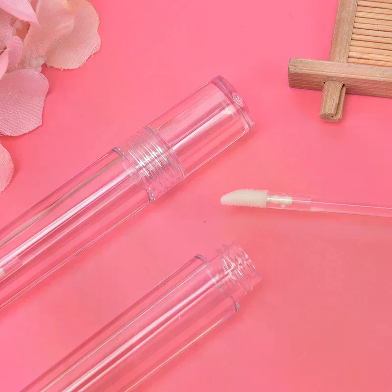 1 قطعة 5 مللي أنابيب ملمع الشفاه الفارغة حاوية الشفاه البلاستيكية PET زجاجة بلسم شفافة #3