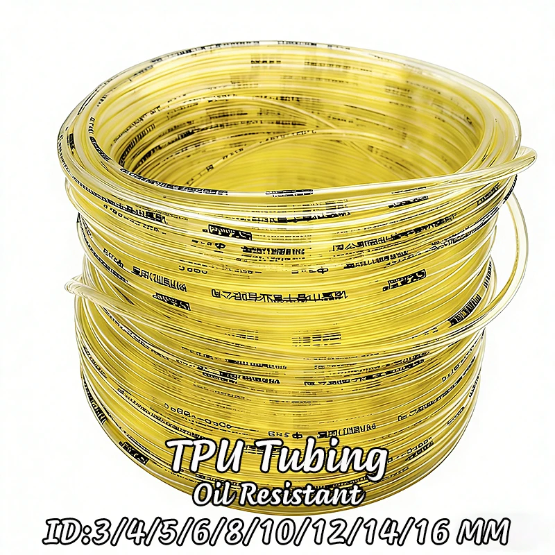 TPU Tube Inner Diameter 3-16mm, High Temperature and Wear-resistant Water Pipe, Oil Pipe, Household Equipment Hose