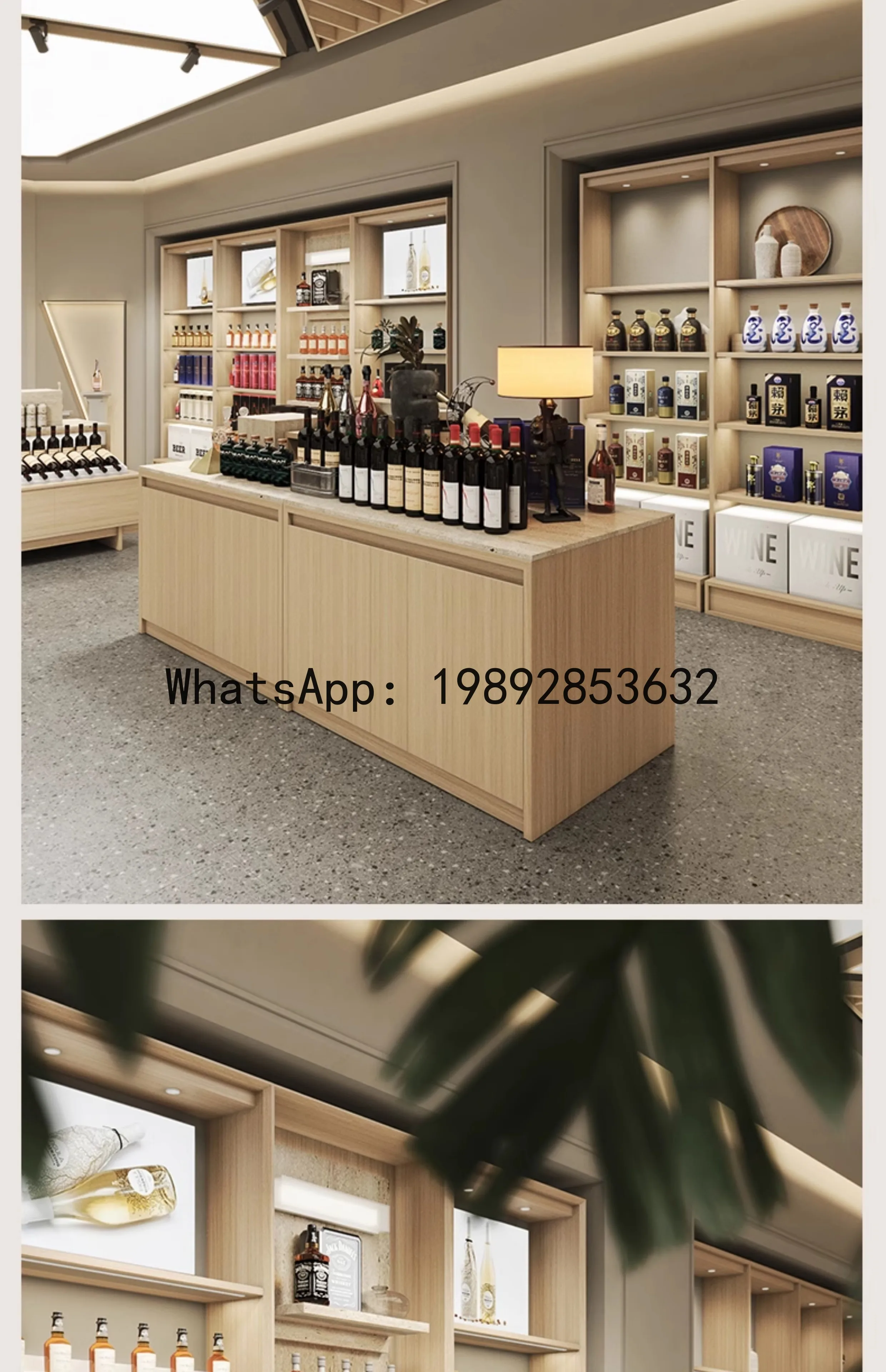 YFY جزيرة النبيذ الأحمر النبيذ التجاري الجانب جزيرة مخزن عرض مول عرض الخمور