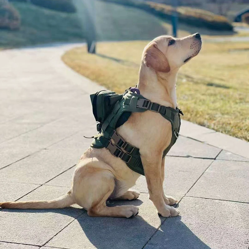 

Big Dog Tactics Training Vest Harness Multi Functional Nylon Dog Adjustable Comfortable Control Dog Chest Harness Pet Supplies