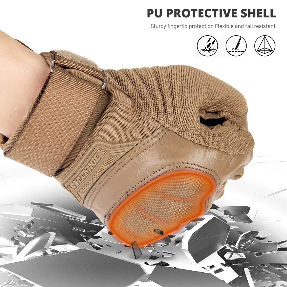 قفازات الدراجات النارية للرجال قفازات تكتيكية مضادة للسقوط ومضادة للخدش ومضادة للانزلاق قفازات رياضية خارجية معدات ركوب الخيل على الطرق الوعرة #4