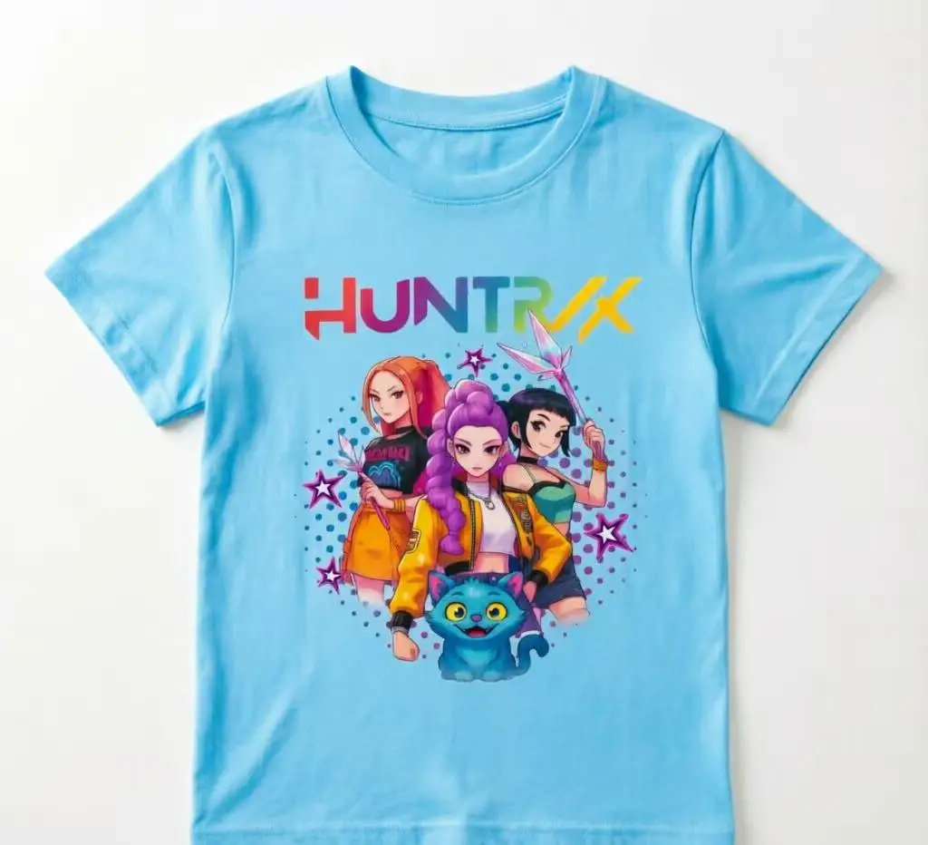 Hunter X Hunter T-Shirt Anime Gon & Killua Print – Taro Lila Kurzarm-Freizeit-Oberteil für Fans – Detail 6