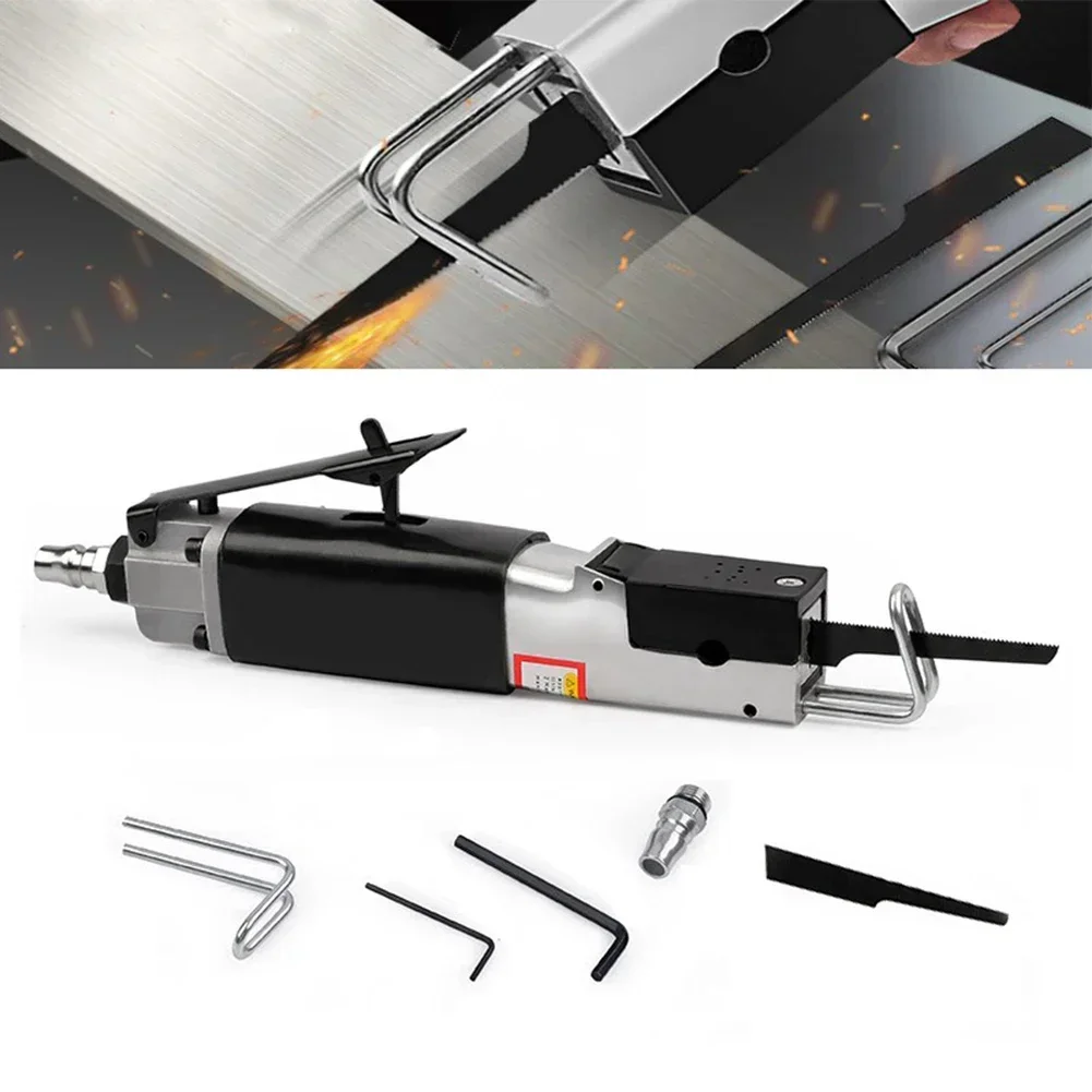 

Gas Saw Aluminum Alloy Pneumatic Reciprocating Saw Powerful Hacksaw Cutting Tool 9000 Strokes/minute For 1.5mm Thick Metal Plate