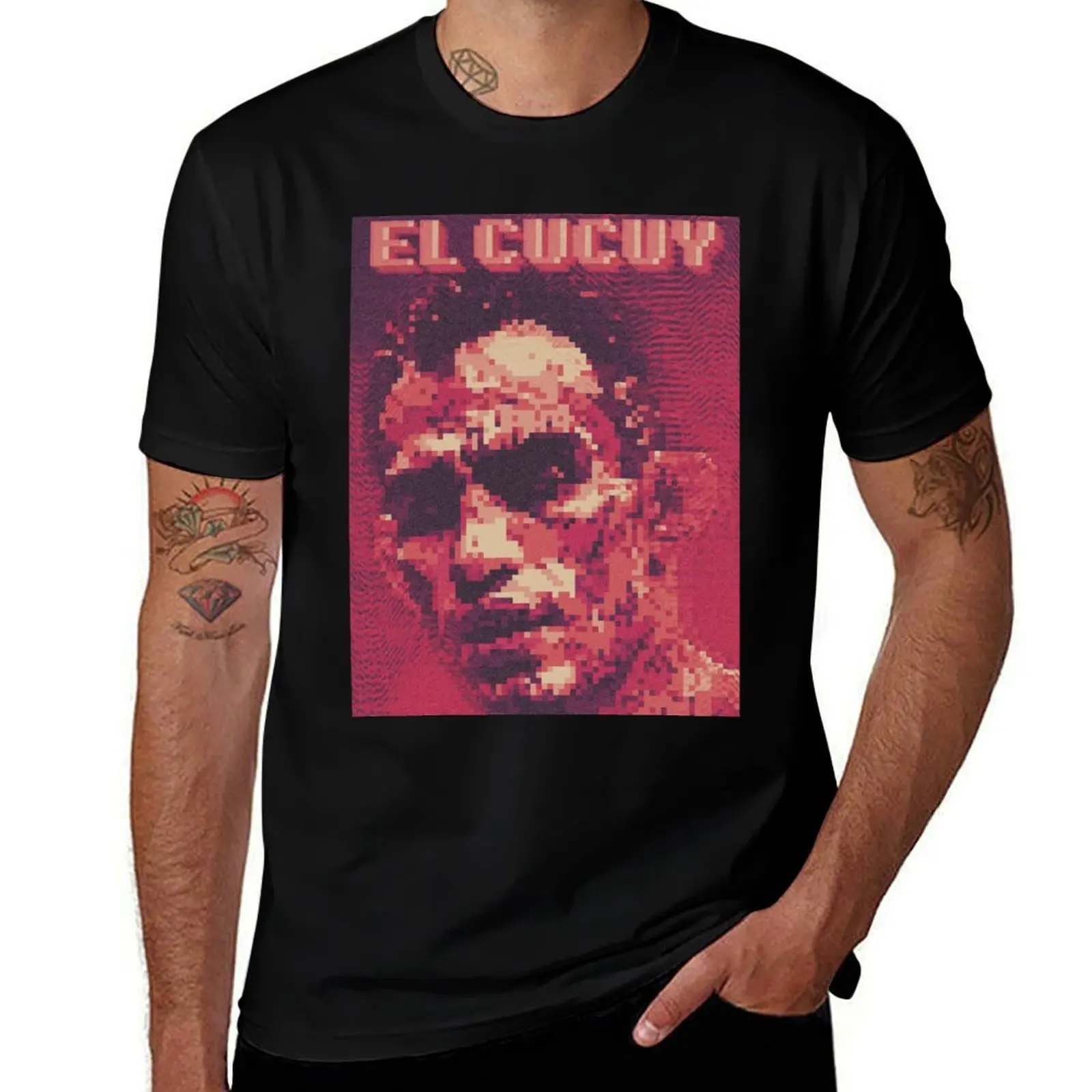 

Tony Ferguson El Cucuy retro 80s MMA illustration T-Shirt Heavy Duty Casual Work Tee