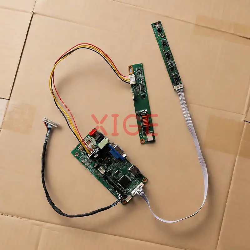

LCD Monitor Controller Drive Board Fit LP133X09 UB133X01 LP133X7 LP133X8 HDMI+VGA 1024*768 1-CCFL LVDS 20-Pins 1024x768 Kit DIY