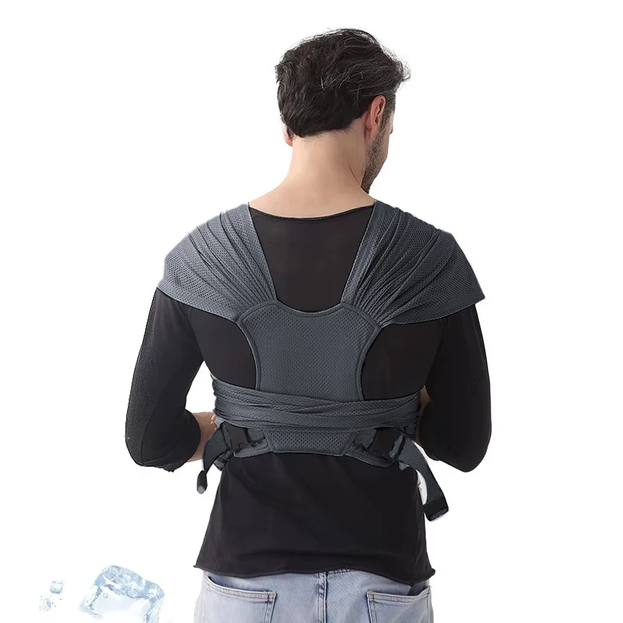 Adjustable Baby Carrier with Breathable Cotton And Mesh Fabric for Both Mother And Baby Comfortable Soft Babywearing Wrap