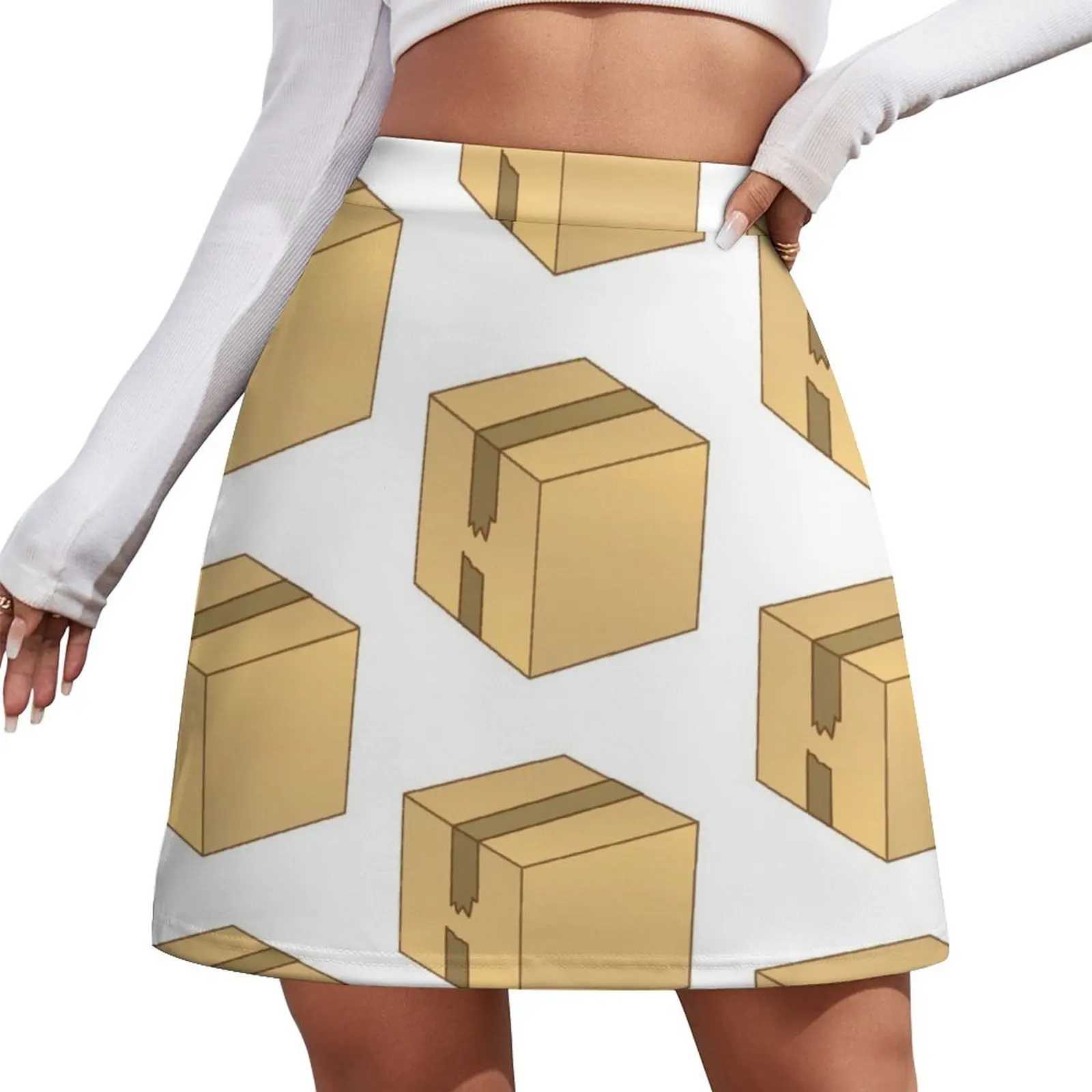 

Cardboard box Mini Skirt Woman short skirt sexy short mini skirts Female dress