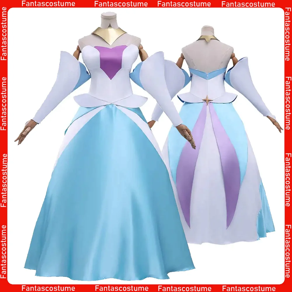 

Fantasia Guinevere, платье для косплея, рыцари 2025, мультяшный костюм Guinevere, женский костюм с рукавами и галстуком, костюм для вечеринки на Хэллоуин