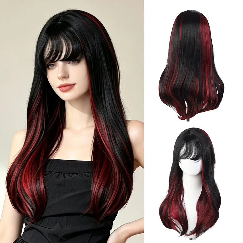 peruca-sintetica-longa-e-lisa-natural-com-mechas-pretas-e-vermelhas-peruca-com-franja-reta-fibra-resistente-ao-calor-peruca-feminina-para-halloween