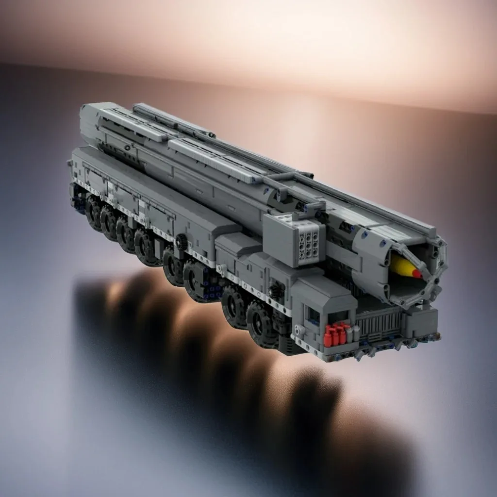 

4360Pcs MZKT-79221 with RS-12M Topol-M SS-27 Sickle MOC Military Missile Launcher Vehicle Education Building diy Blocks Gift