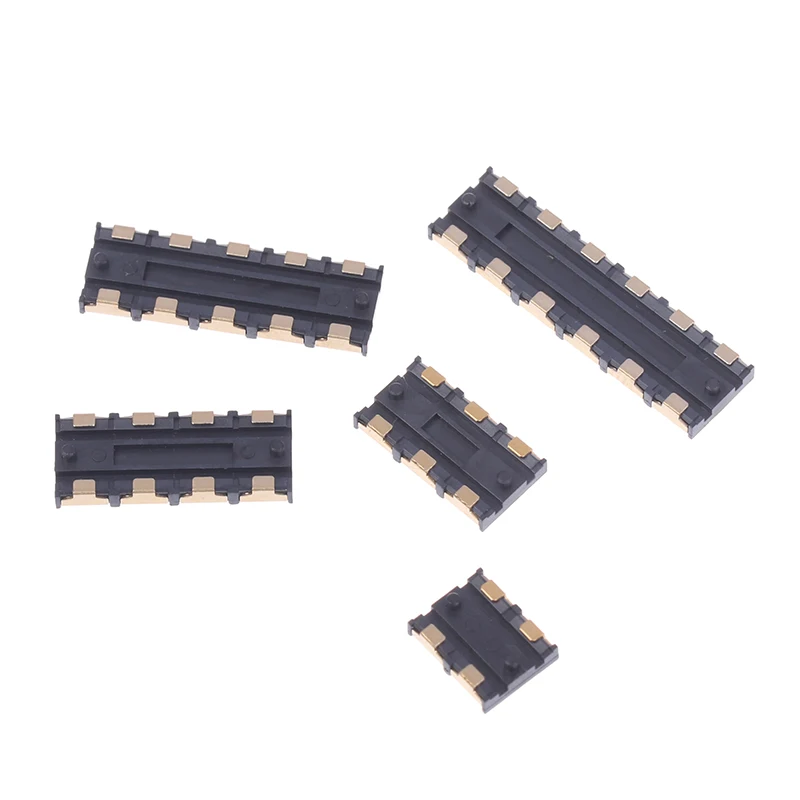 1 шт., 4,0 мм, шаг 2, 3, 4, 5, 6, 6-контактный гнездовой разъем, пружинный сжатый контакт, аккумулятор для поверхностного монтажа, оплата, припой, печатная плата