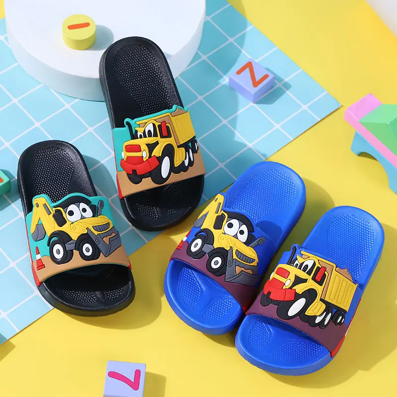 PantuflasCartoon Children Slippers Summer New Anti Slip Boys House Shoe Cute Girls Beach Shoes Kid Shoes Flip Flops Zapatos Niña