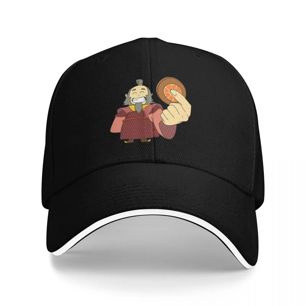 Uncle Iroh Pai Sho White Lotus Tile Avatar the Last Airbender Kawaii Chibi Baseball Cap Golf Hat Golf Hat Man Man Women's