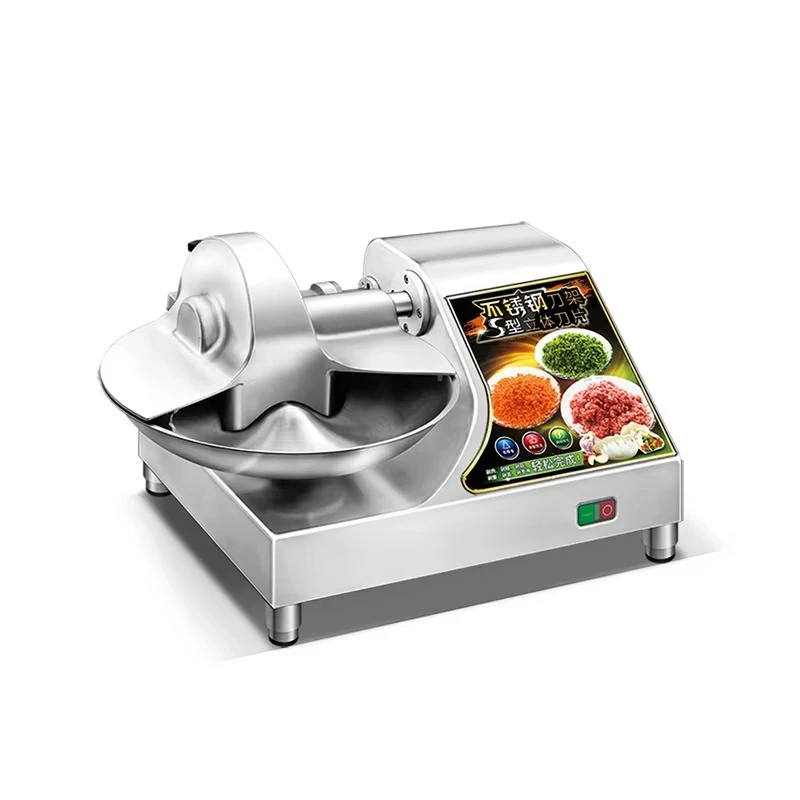 SL 400 Commercial High Efficiency Silent Stuffing  Meat Bowl Cutter Machine