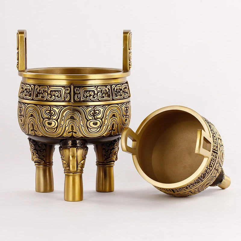 

Медный орнамент на треноге, латунный трехногий котел, большой котел, подарок на открытие, изделие ручной работы