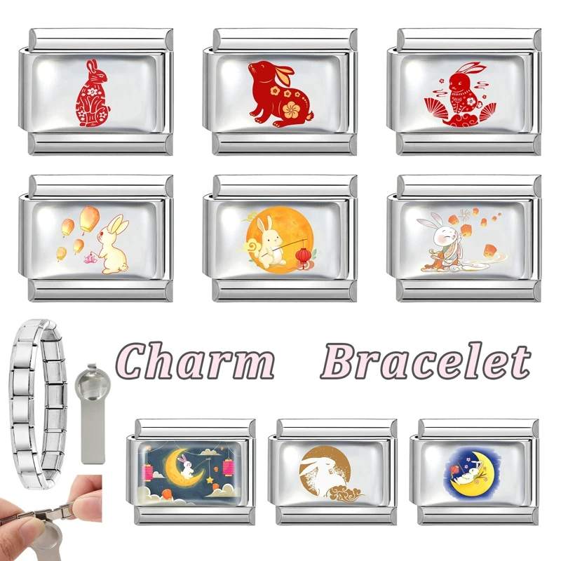 Breloques italiennes pour animaux de compagnie, chats et chiens, adaptées au Bracelet en acier inoxydable de 9MM, pour femmes et hommes, fabrication de bijoux, DIY, nouvelle collection