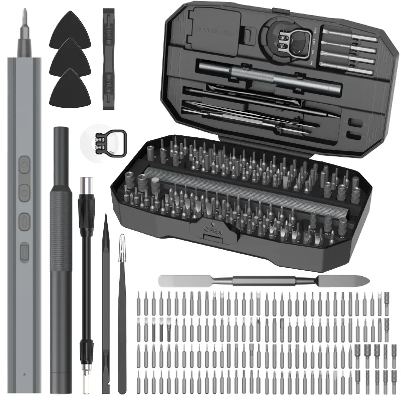 153 in 1 portable multifunctional pc precision electric screwdriver laptop kit mini tool set electric screwdriver precision set