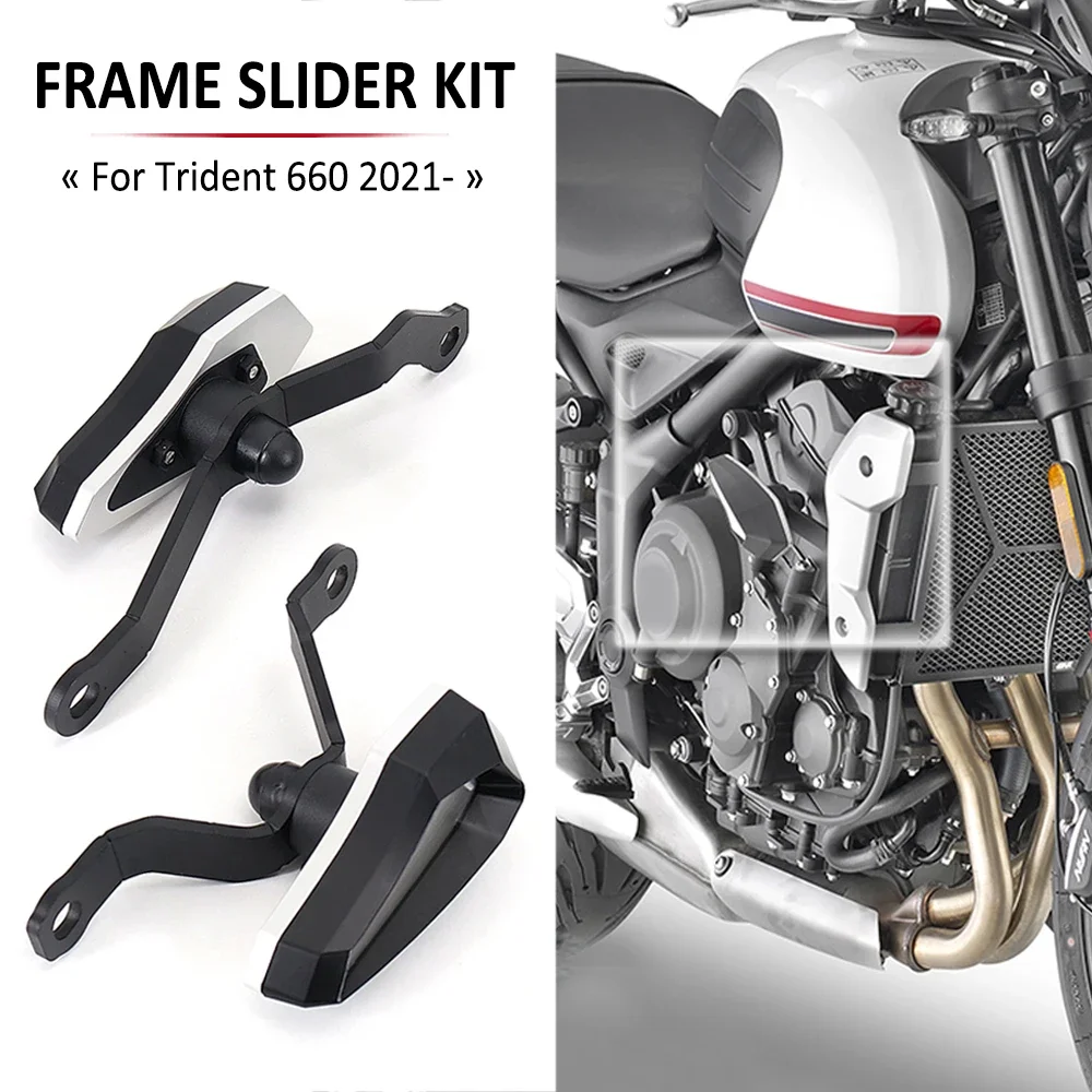 

FOR Trident 660 Trident660 2021 2022 Motorcycle Engine Guard Anti Crash Drop Frame Slider Kit Falling Protection Cover