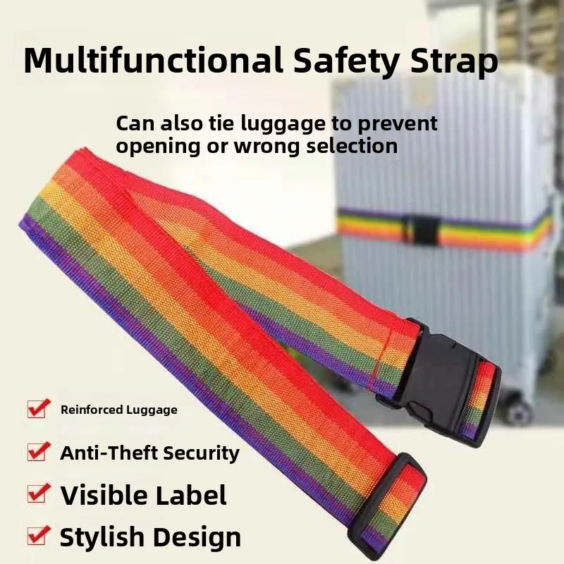 

Ремень-фиксатор для багажа: дорожный, туристический, для крепления к чемодану, защитный, утягивающий