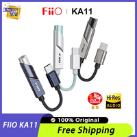 FiiO KA11 Hifi Sound USB DAC AMP Hi-Res Audio Type-C to 3.5mm Adapter USB Dongle DAD256 Headphone Amplifier Android iOS Phones