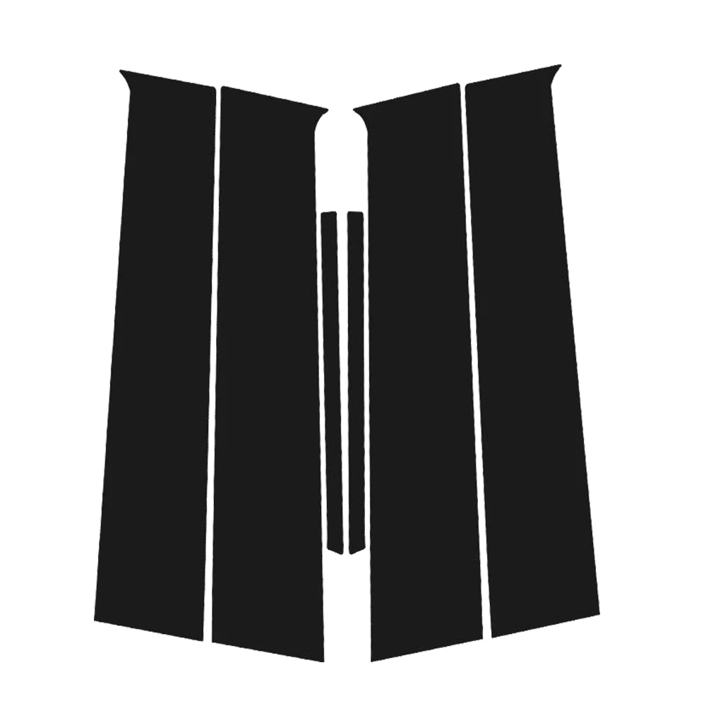 ملصق نافذة من ألياف الكربون ب ج ، ملصق أسود لامع لتويوتا أكوا-من من من ألياف الكربون #6