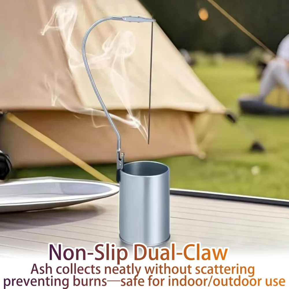 3Pcs Stainless Steel Mosquito Coil Holder Adjustable Clip Heat-Resistant Anti-Tip Indoor Outdoor Insect Repellent Burner