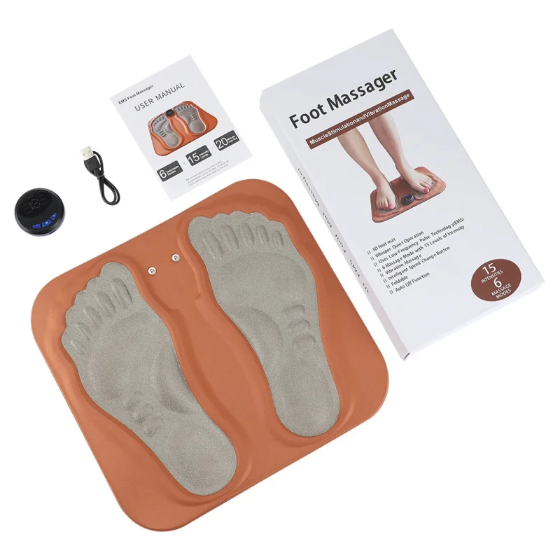 Smart 3D Foot Massage Pad Feet Massage Mat Muscle Stimulation Relief Pain Pain Relax Pulse Therapy Improve Blood Circulation Pad