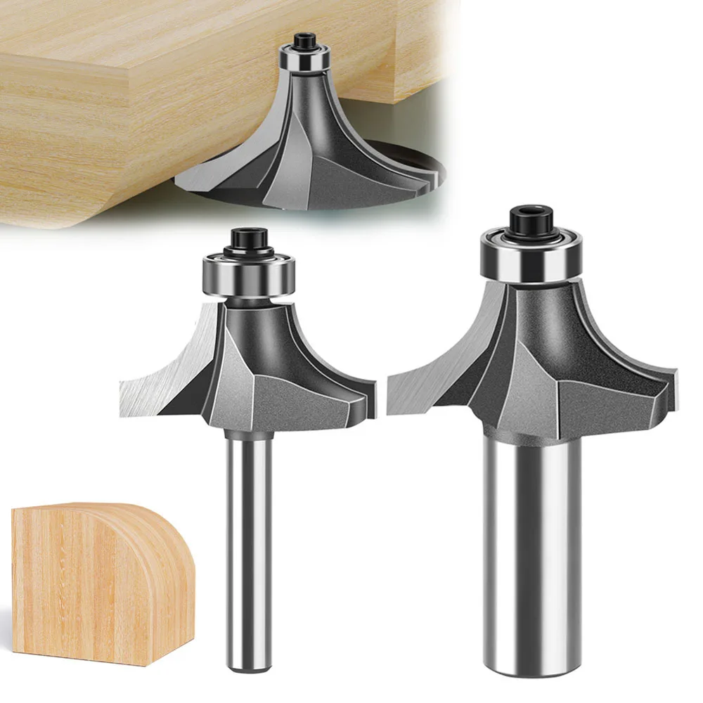 Machine de coupe d'angle en bois, tête de coupe, fraise d'angle en R, coupe-bord, 1 pièce